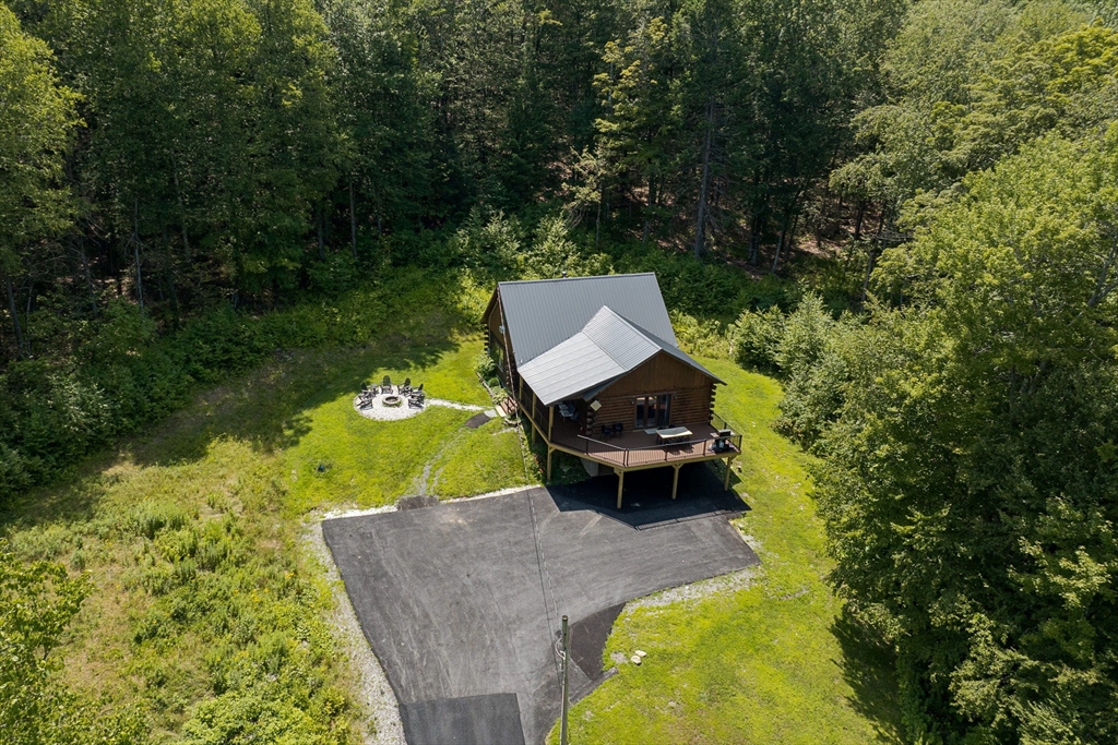 124 East Hawley Road Hawley, MA 01339 - Photo 27 of 39 aerial view of a garden with swimming pool