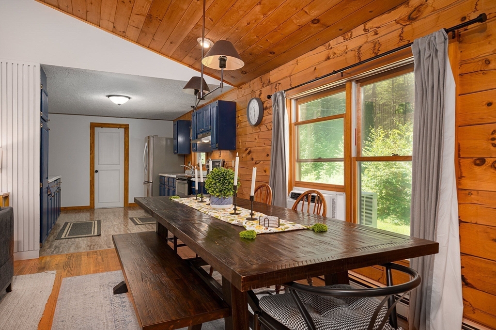 124 East Hawley Road Hawley, MA 01339 - Photo 6 of 39 a view of a dining room with furniture window and wooden floor