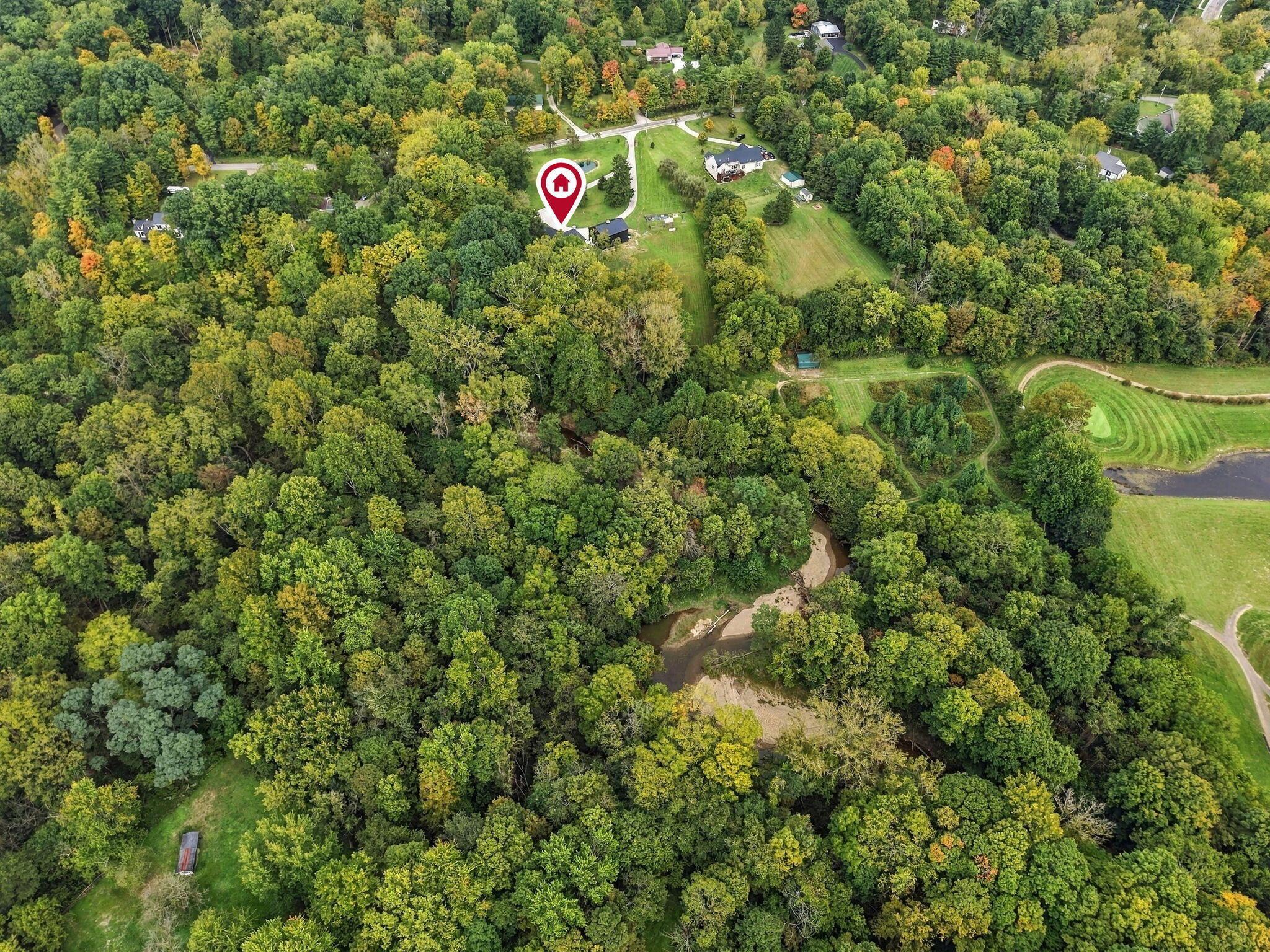 5342 Headleys Mill Road Southwest Pataskala, OH 43062 - Photo 86 of 94 Propery aerial w/mature trees