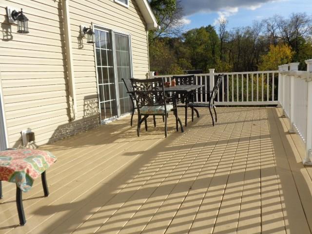 363 Pine Hollow Road Level Green, PA 15085 - Photo 22 of 25 Freshly Painted 28 x12 Deck, Maintenance Free Vinyl Railings!