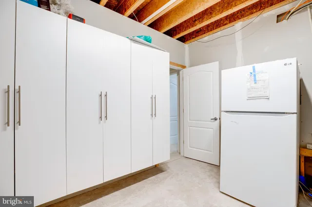 a view of balcony with wooden floor