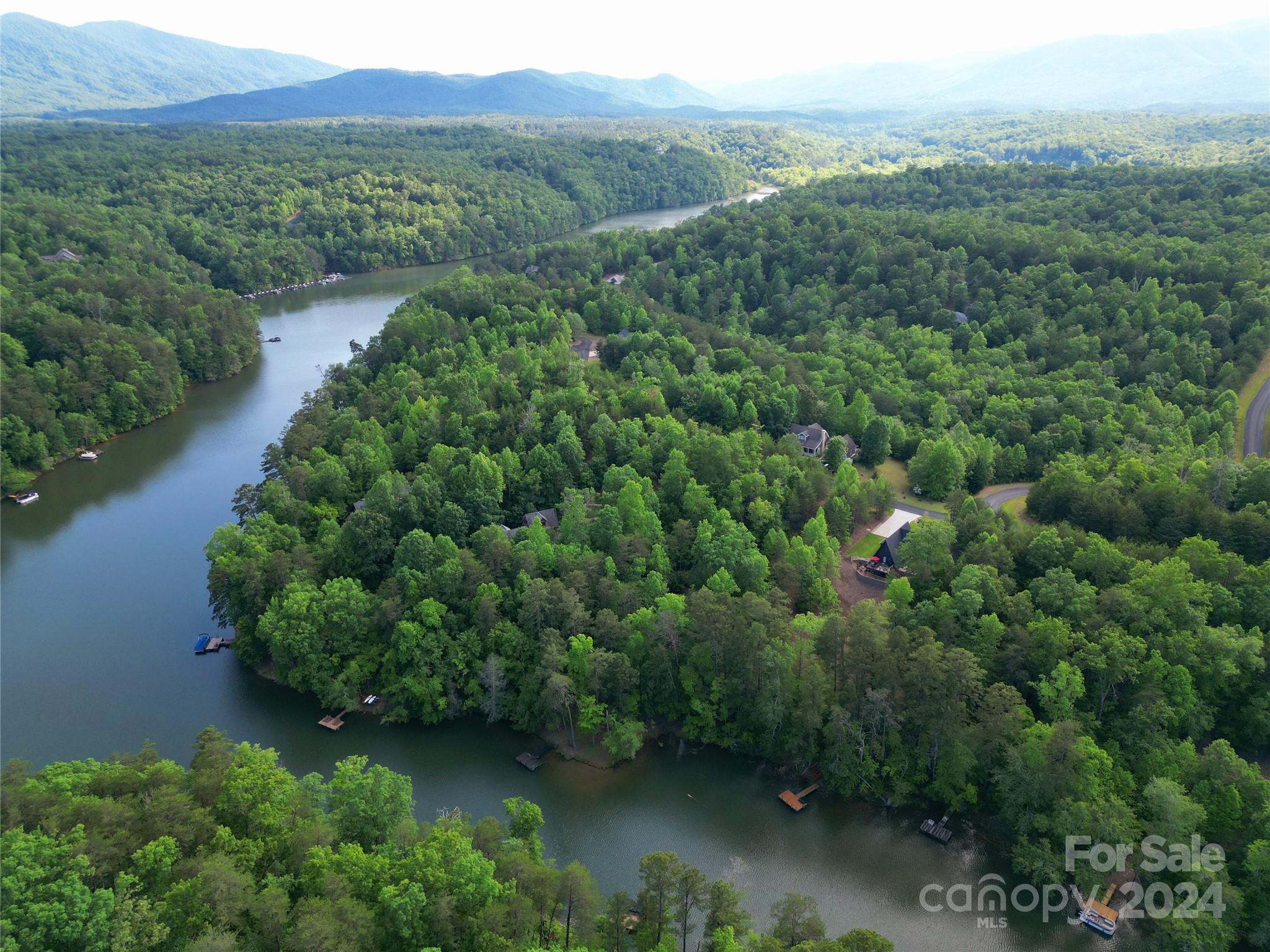 Tbd Tbd Parkway Rd Mill Spring Mill Spring, NC 28756 - Photo 6 of 36 an aerial view of a house with outdoor space and a lake view