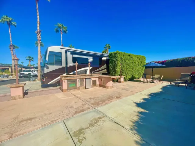 a view of a house with a patio