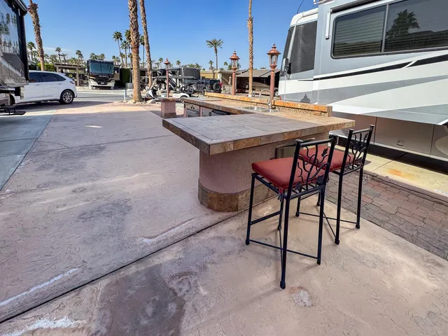 a outdoor space with furniture