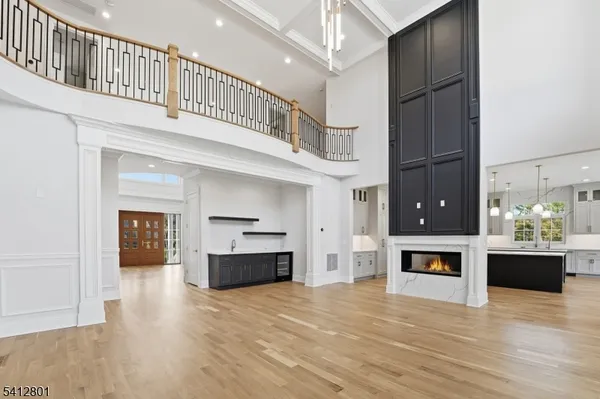 a view of a livingroom with a fireplace