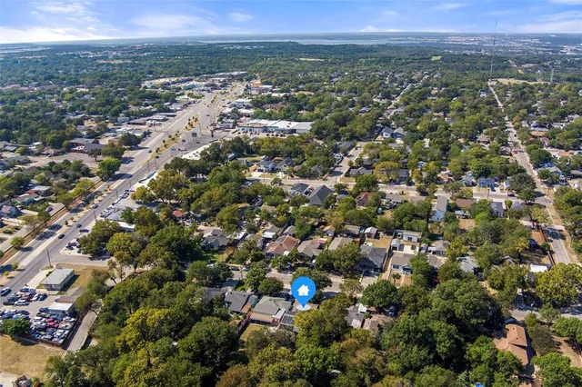 a view of city and mountain