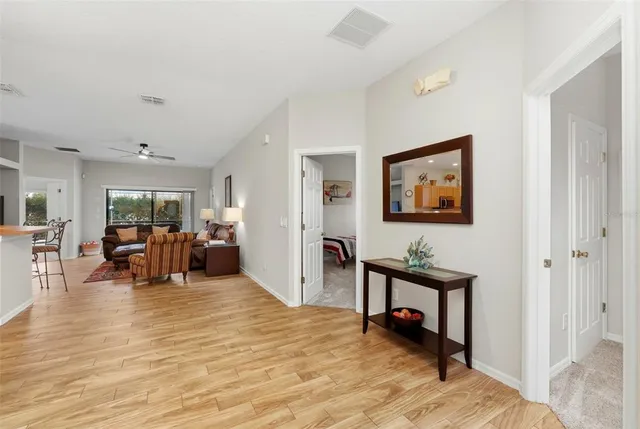 a view of a livingroom with furniture and a livingroom