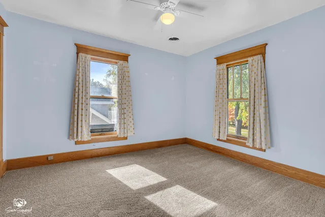 a view of an empty room