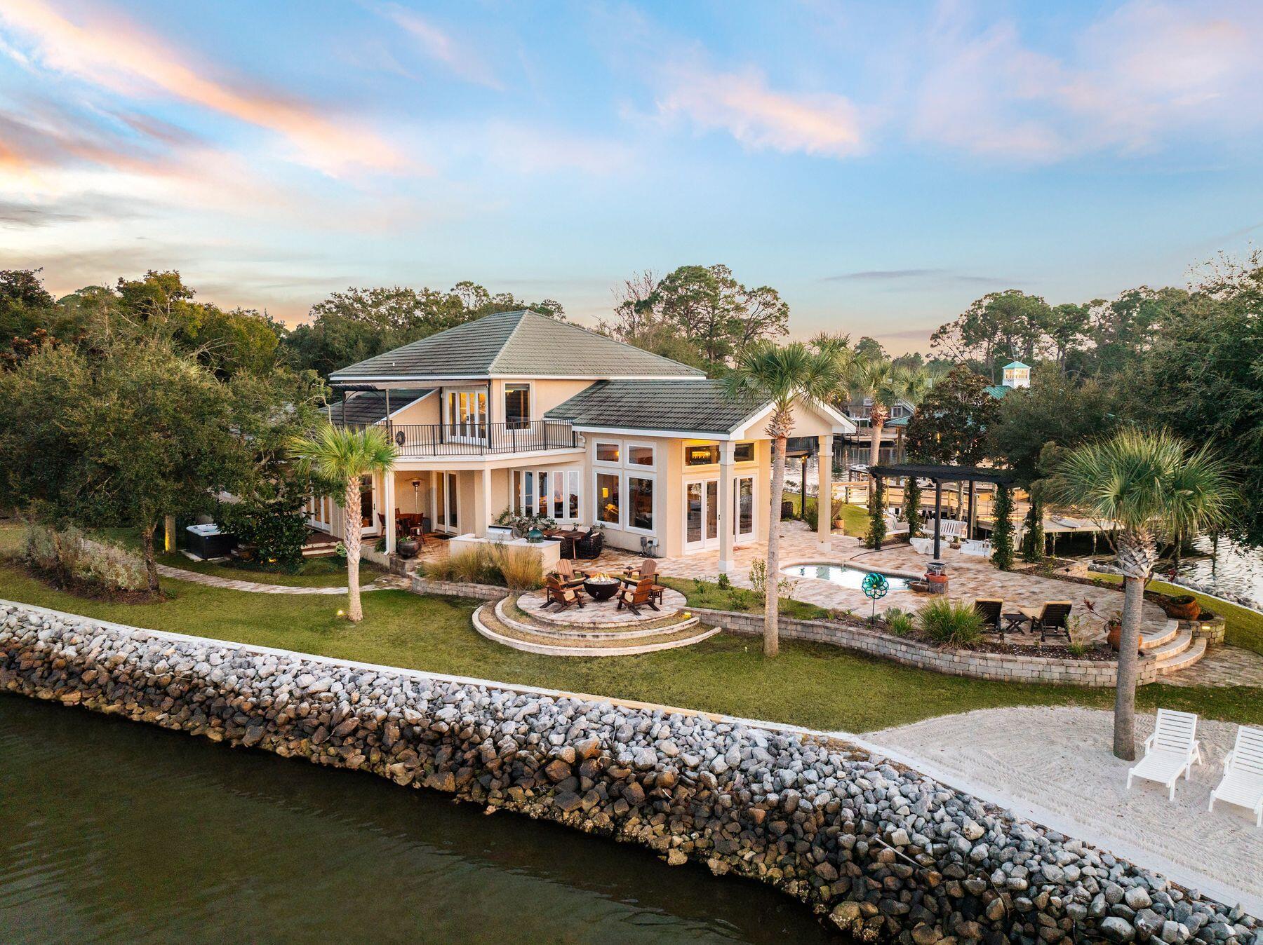 221 Bay Cir Drive Santa Rosa Beach, FL 32459 - Photo 2 of 98 a view of swimming pool and lake view