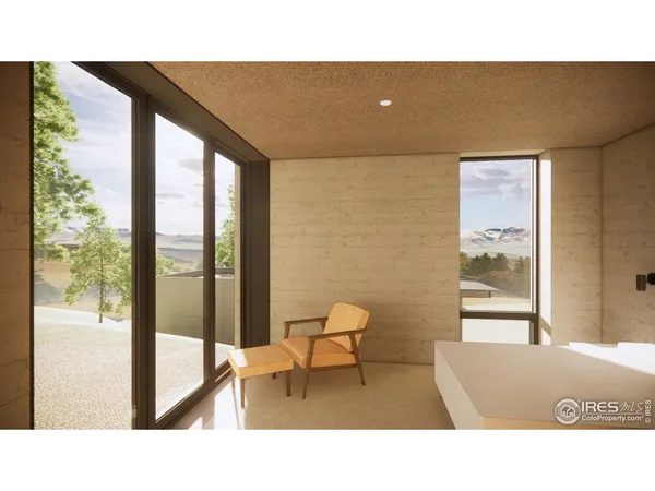 a upper view of a living room