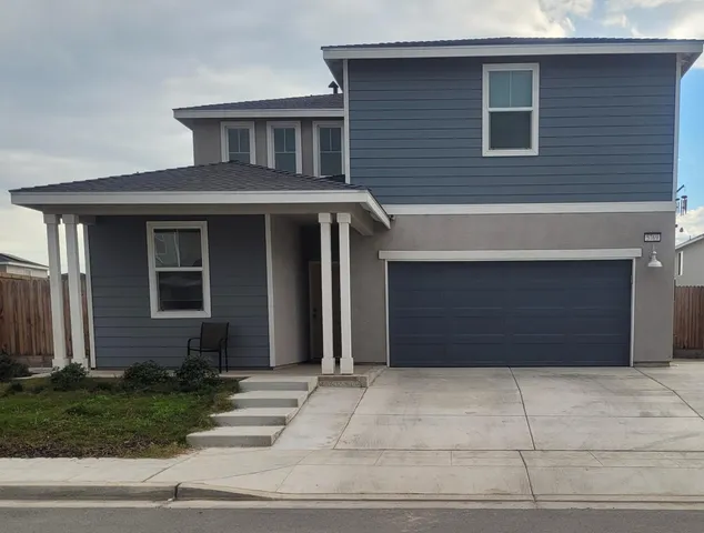 a front view of a house