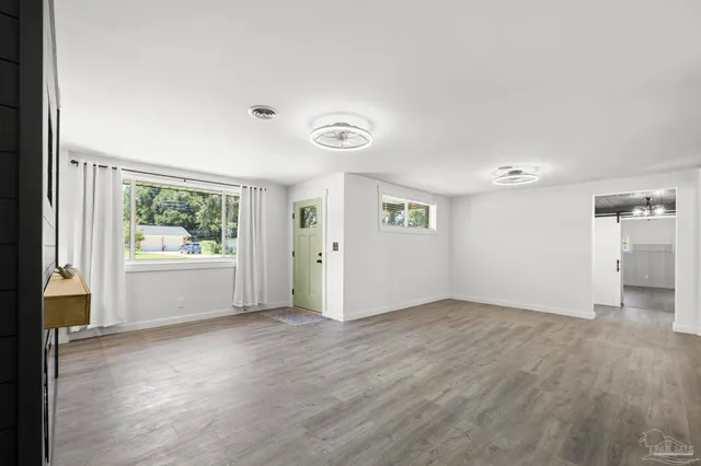 wooden floor in an empty room