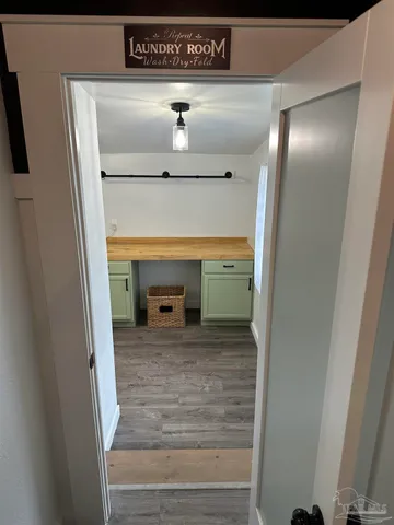 a view of a street with sitting area