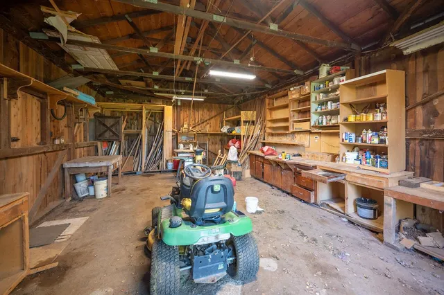 a view of backyard with green space