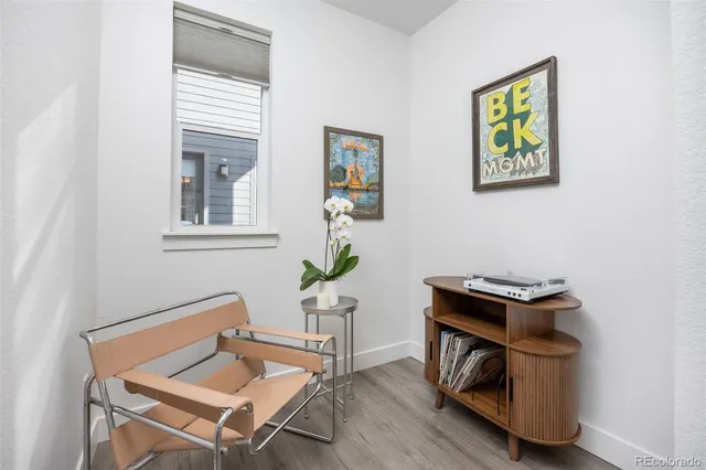 a room with furniture and a window