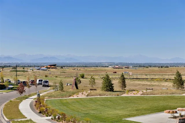 a view of a swimming pool with an ocean view