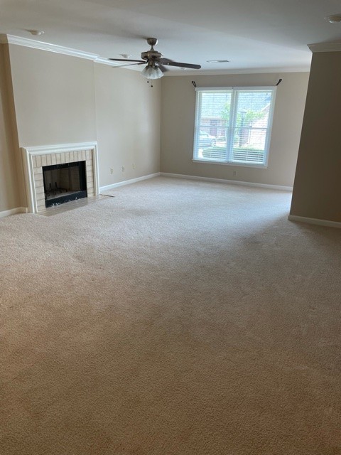 758 Kent Road Nashville, TN 37214 - Photo 6 of 21 an empty room with windows and fireplace