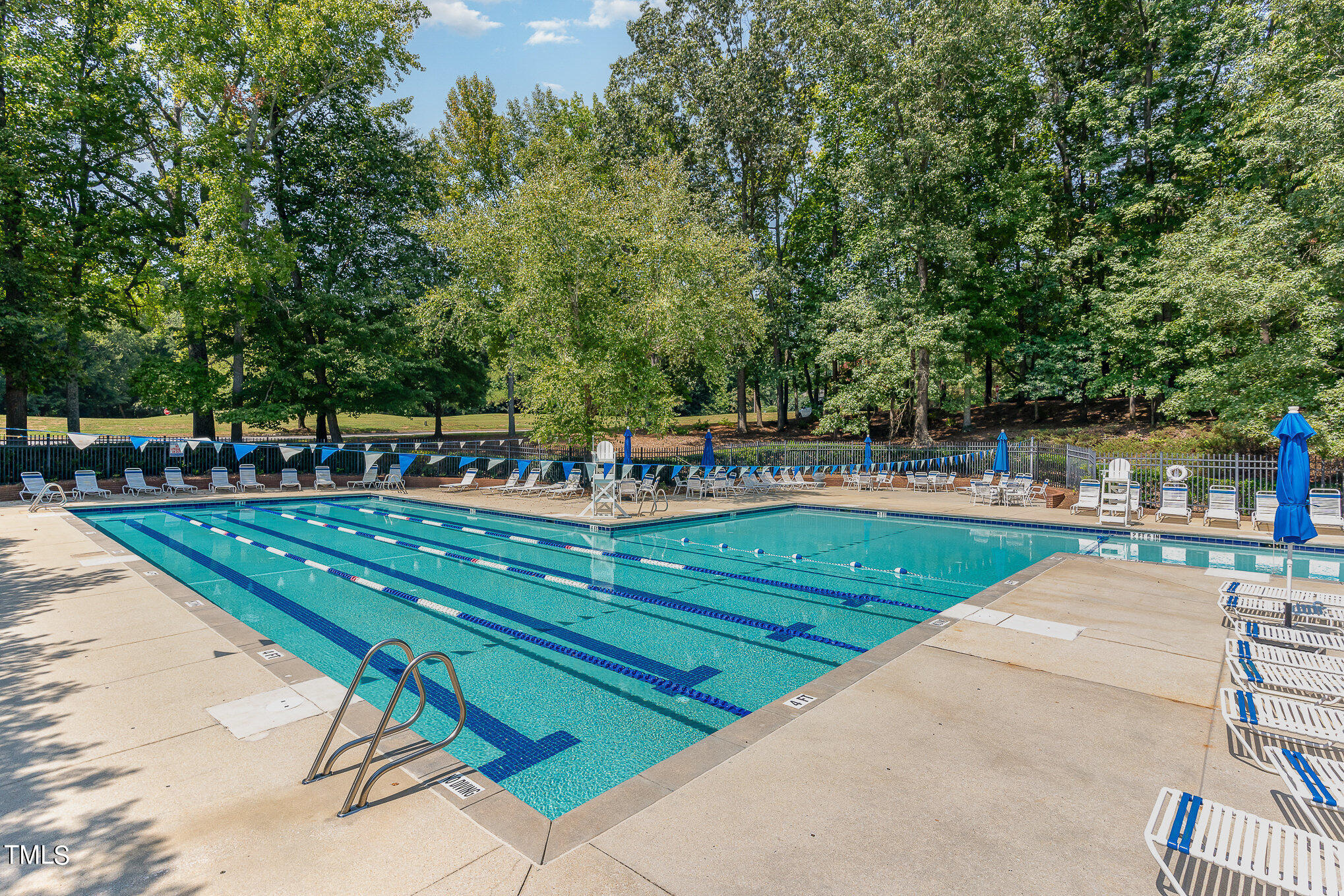 109 Lochfield Drive Cary, NC 27518 - Photo 37 of 43 a view of a swimming pool with a patio