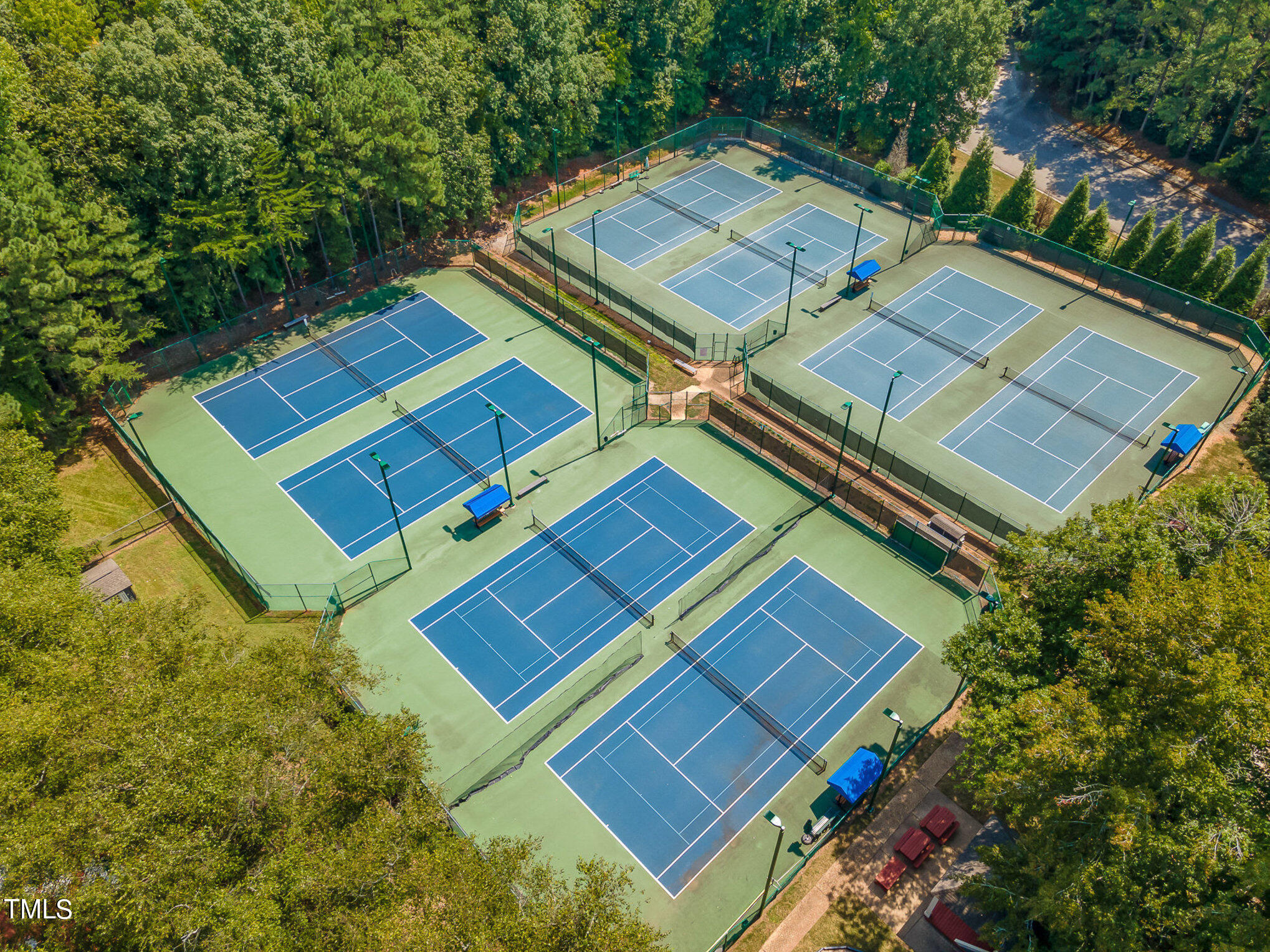 109 Lochfield Drive Cary, NC 27518 - Photo 42 of 43 an aerial view of a house