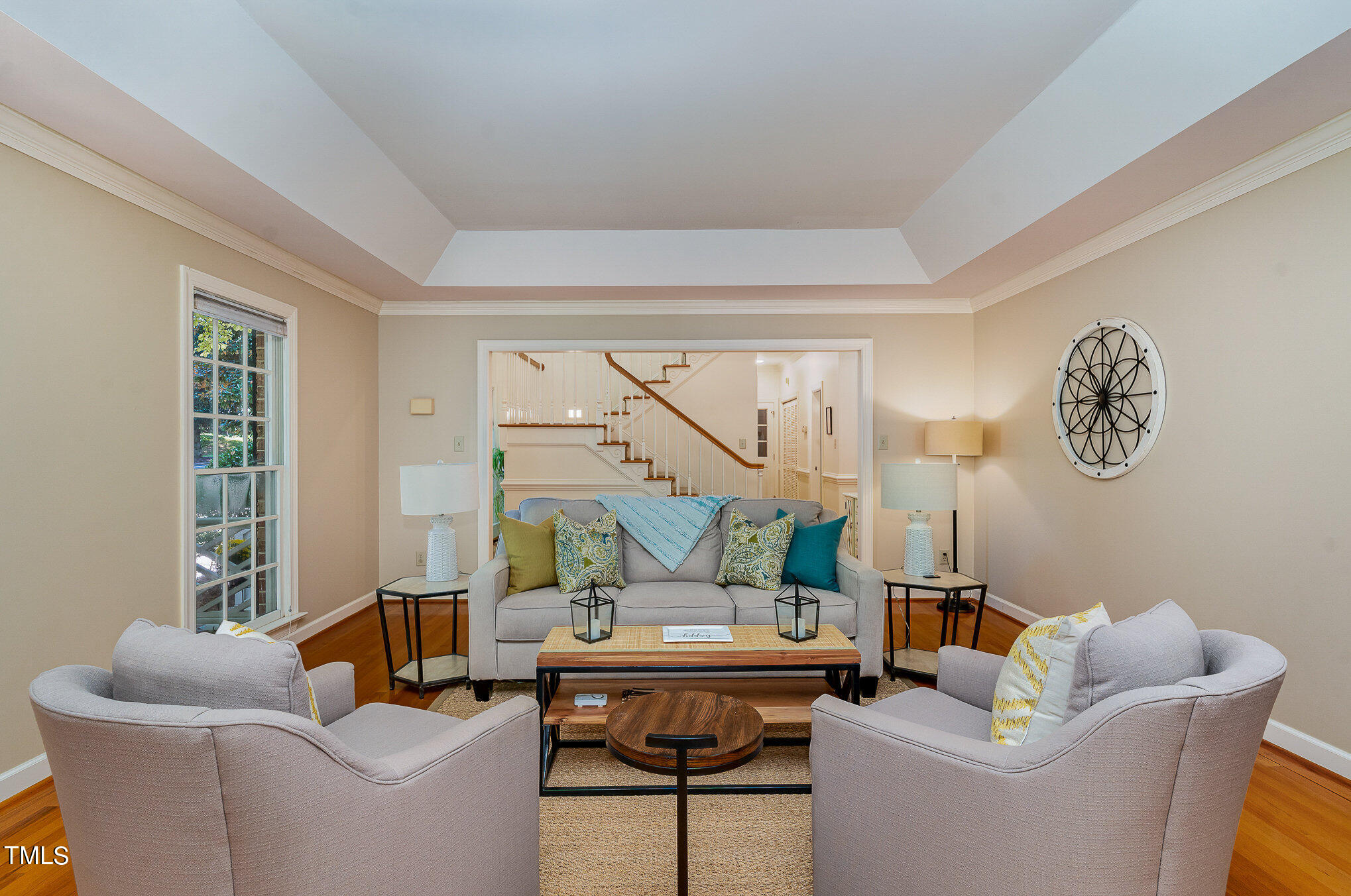 109 Lochfield Drive Cary, NC 27518 - Photo 10 of 43 a living room with furniture and a large window