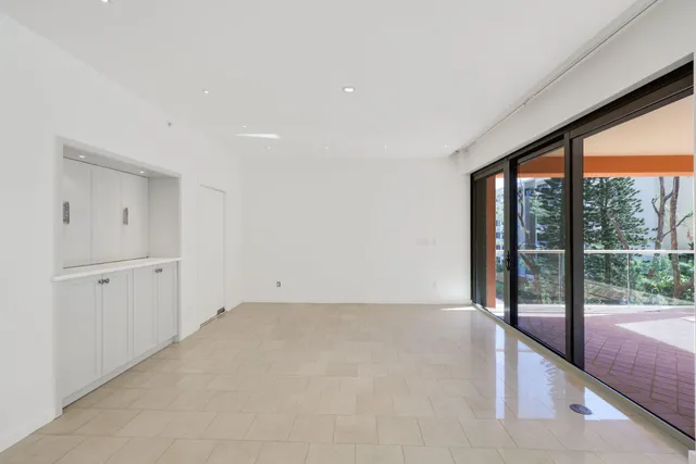 a view of an empty room