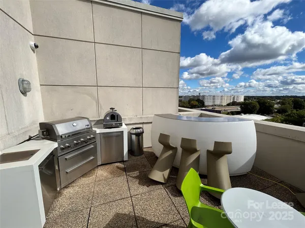 a view of balcony with couch