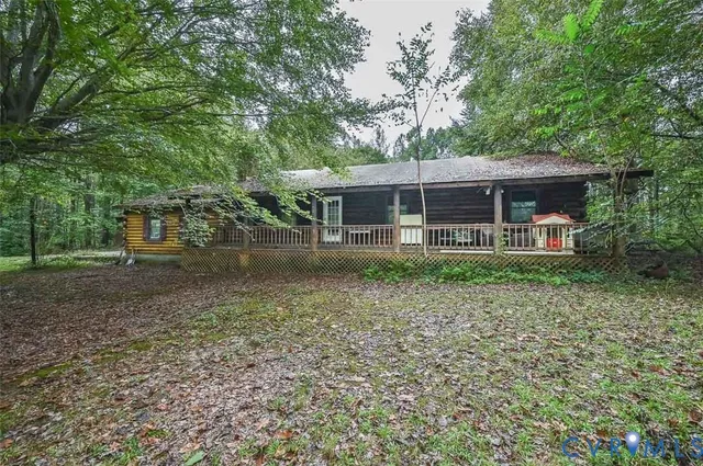 a house view with a garden space