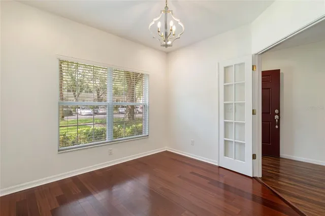 a view of livingroom with hardwood floor and window