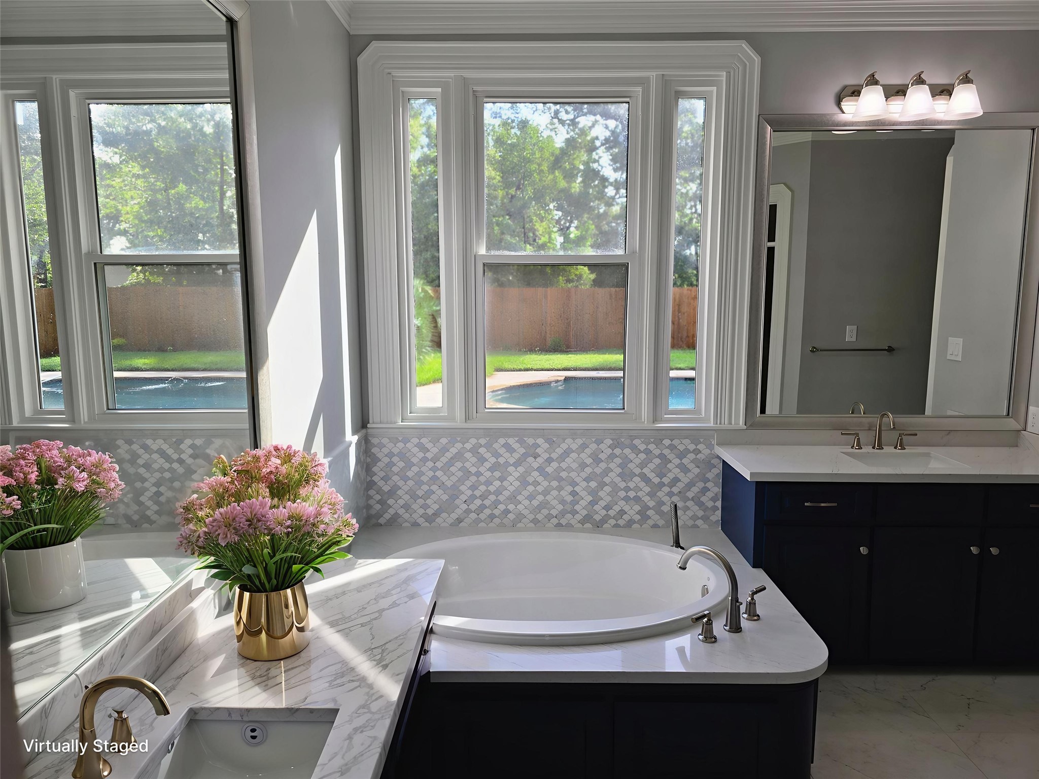 18489 Country Pl Drive Conroe, TX 77302 - Photo 21 of 50 a bath tub sitting in a bathroom and a sink