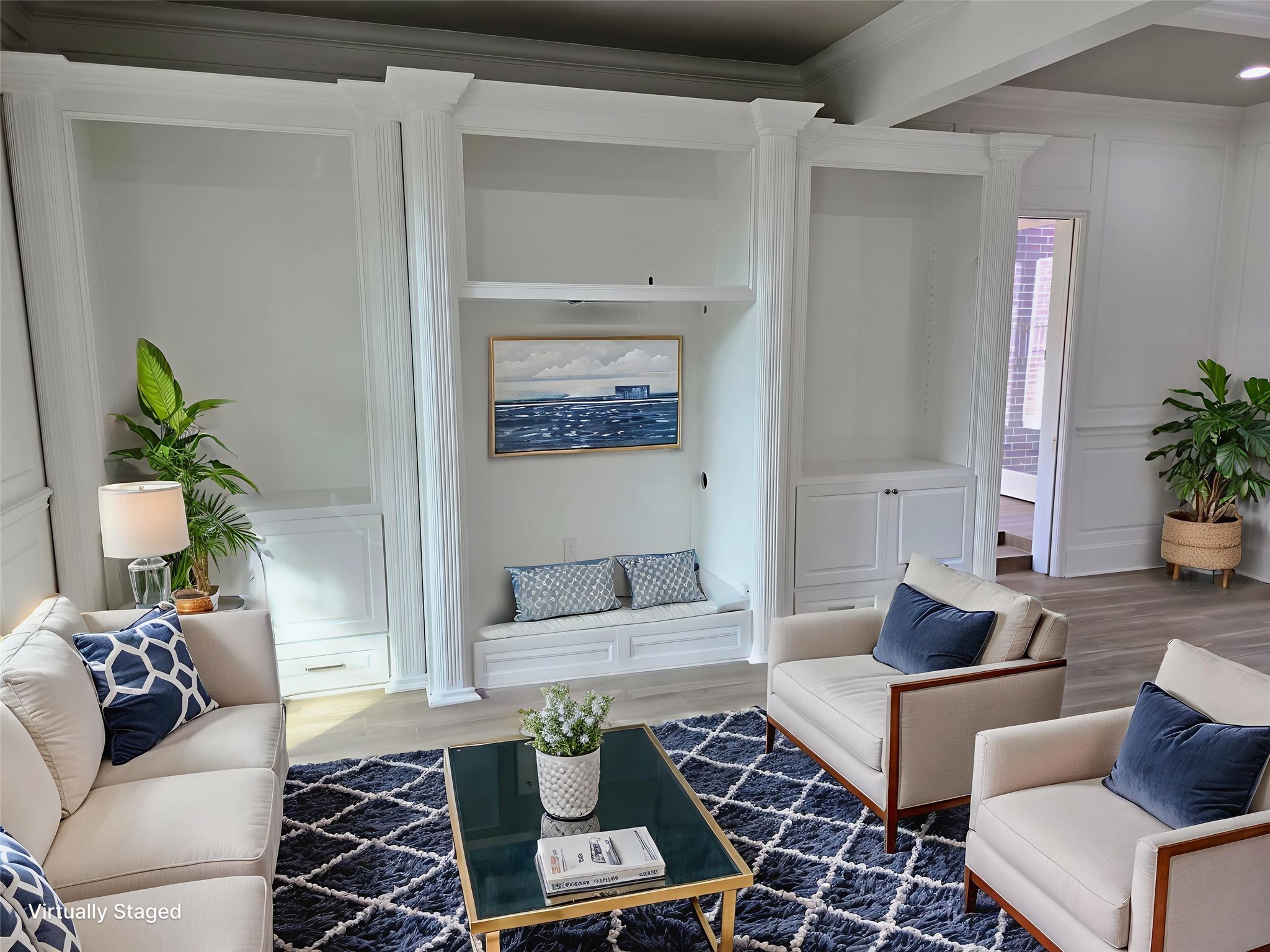 18489 Country Pl Drive Conroe, TX 77302 - Photo 38 of 50 a living room with furniture and wooden floor