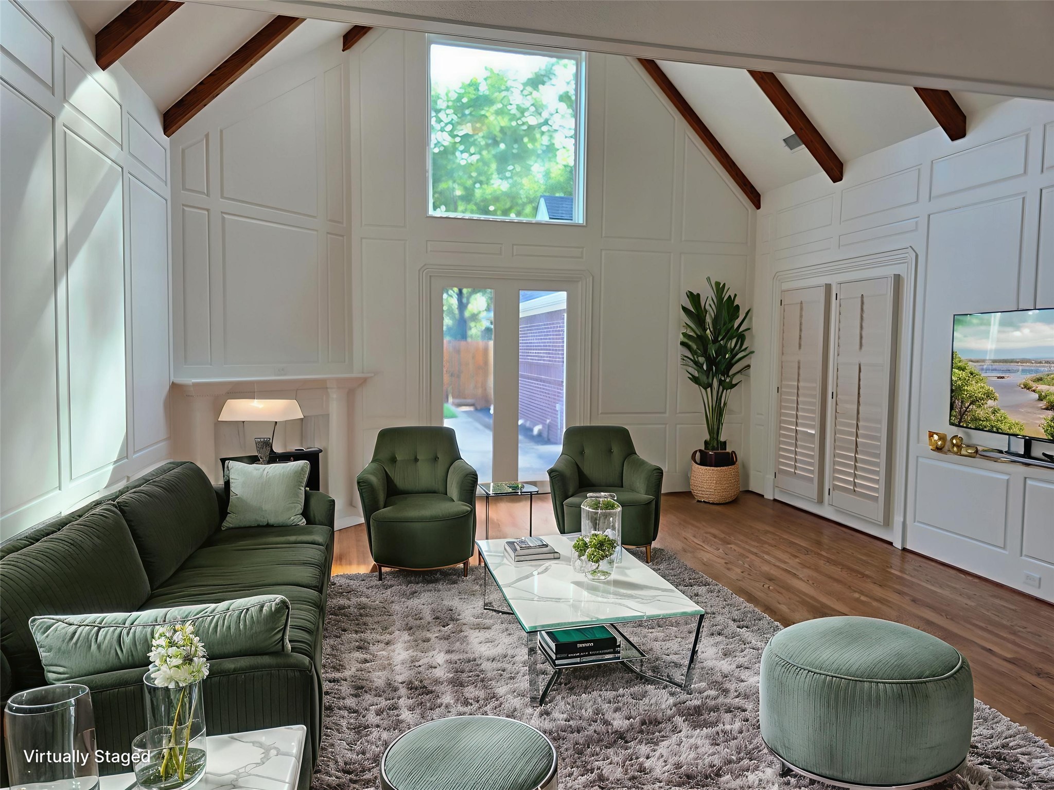 18489 Country Pl Drive Conroe, TX 77302 - Photo 9 of 50 a living room with furniture and a wooden floor