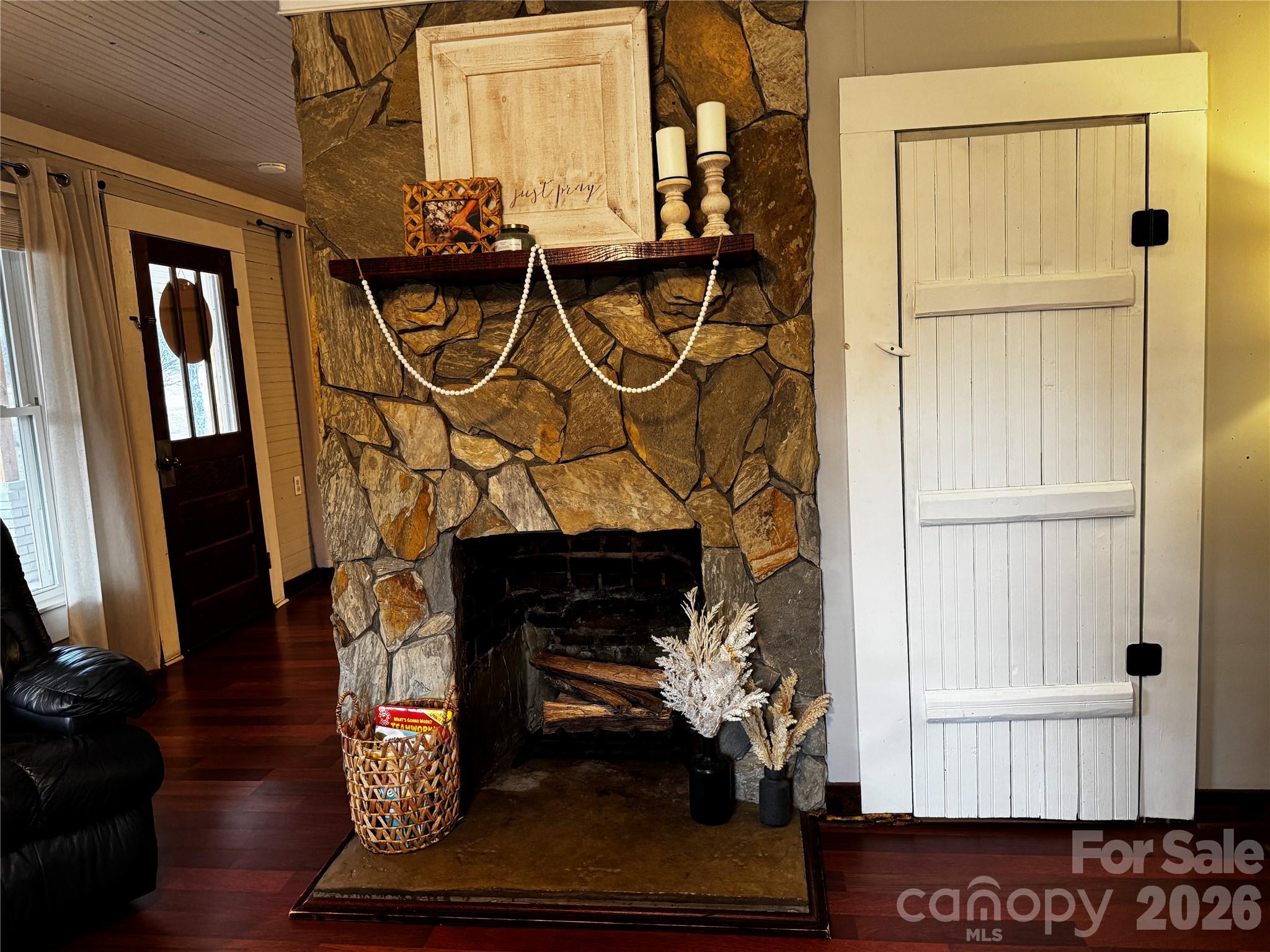 740 Moriah Church Road Casar, NC 28020 - Photo 17 of 31 a living room with furniture and wooden floor
