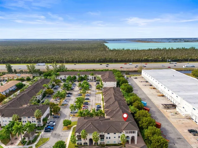 an aerial view of a city