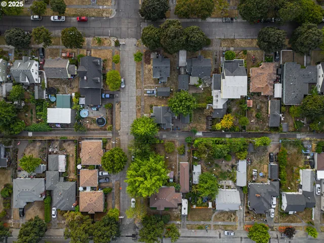 an aerial view of multiple house