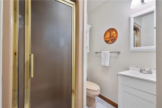 a view of a hallway with windows