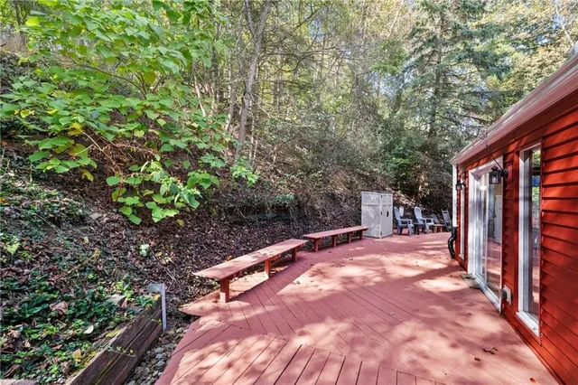 a green field with lots of trees