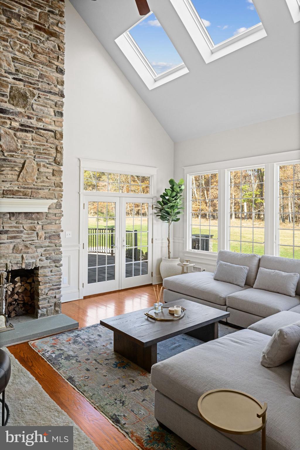 50 Dunkard Church Road Stockton, NJ 08559 - Photo 20 of 51 a living room with furniture and a fireplace