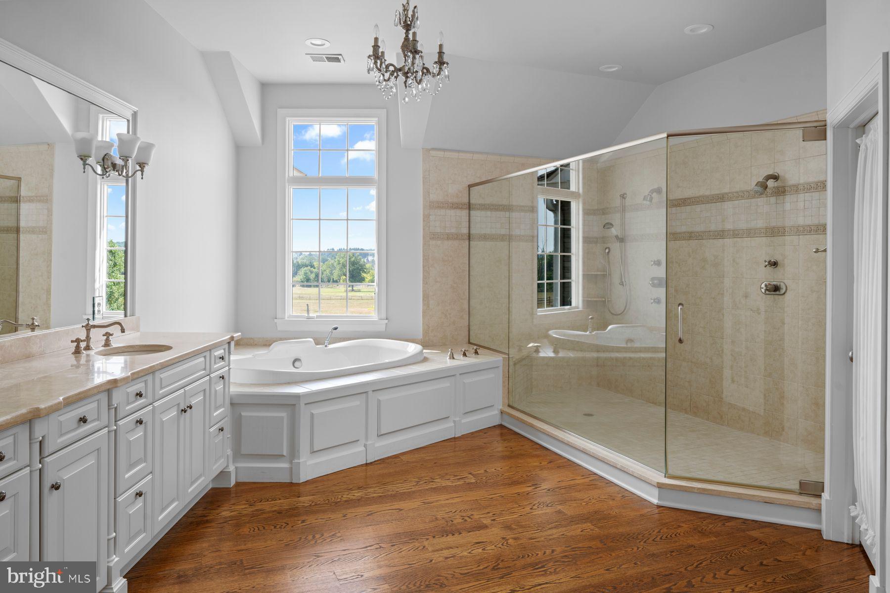 50 Dunkard Church Road Stockton, NJ 08559 - Photo 33 of 51 a bathroom with a tub sink shower and mirror