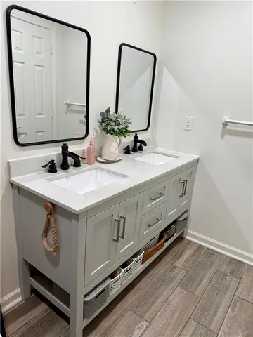 a close view of closet