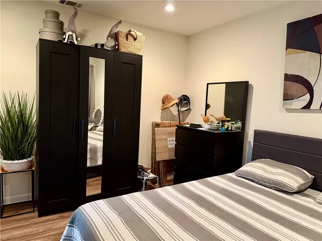 a table and chairs in a room