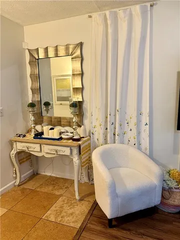 a living room with a couch and a table