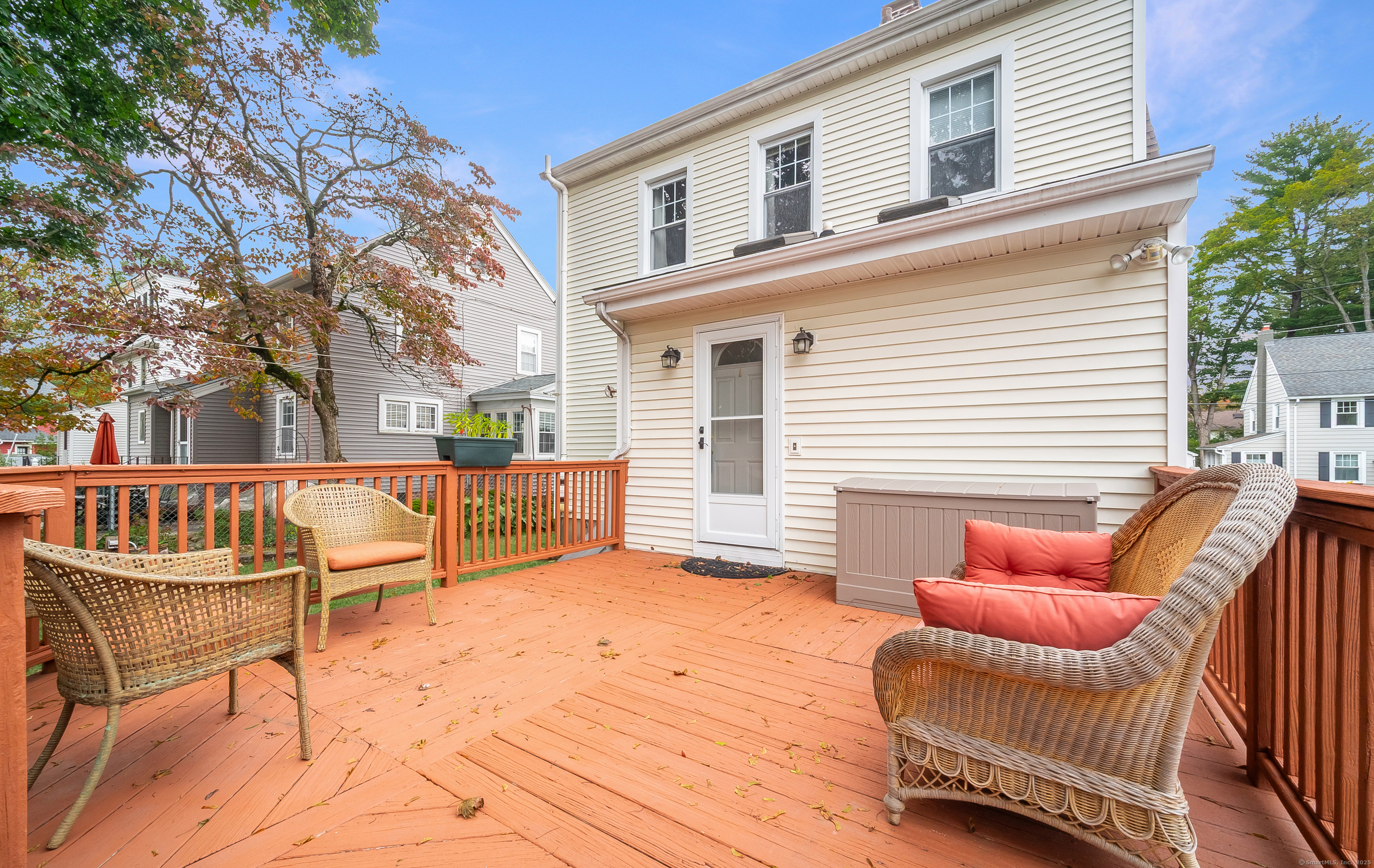 18 Ingram Street Hamden, CT 06517 - Photo 9 of 39 a view of a chairs on the deck
