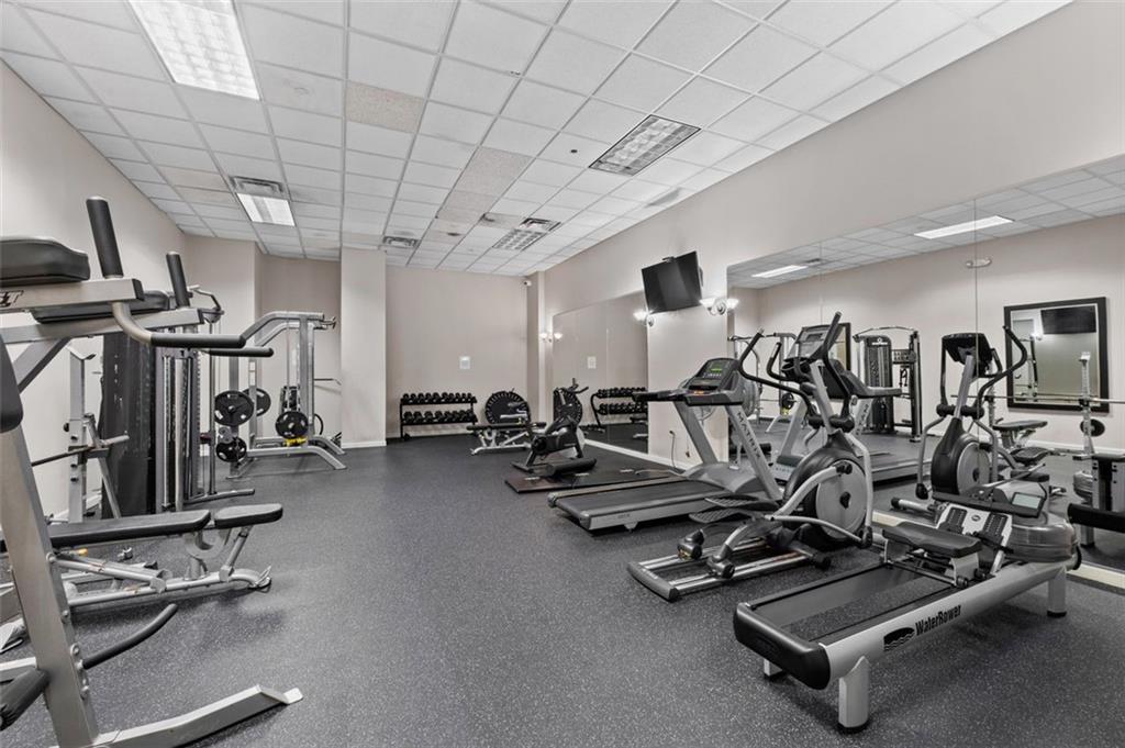 32 Peachtree Street Northwest, Unit 804 Atlanta, GA 30303 - Photo 40 of 40 a view of a room with gym equipment