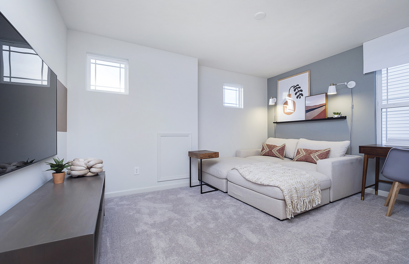 966 Houston Street Batavia, IL 60510 - Photo 15 of 20 a bedroom with a bed and a couch