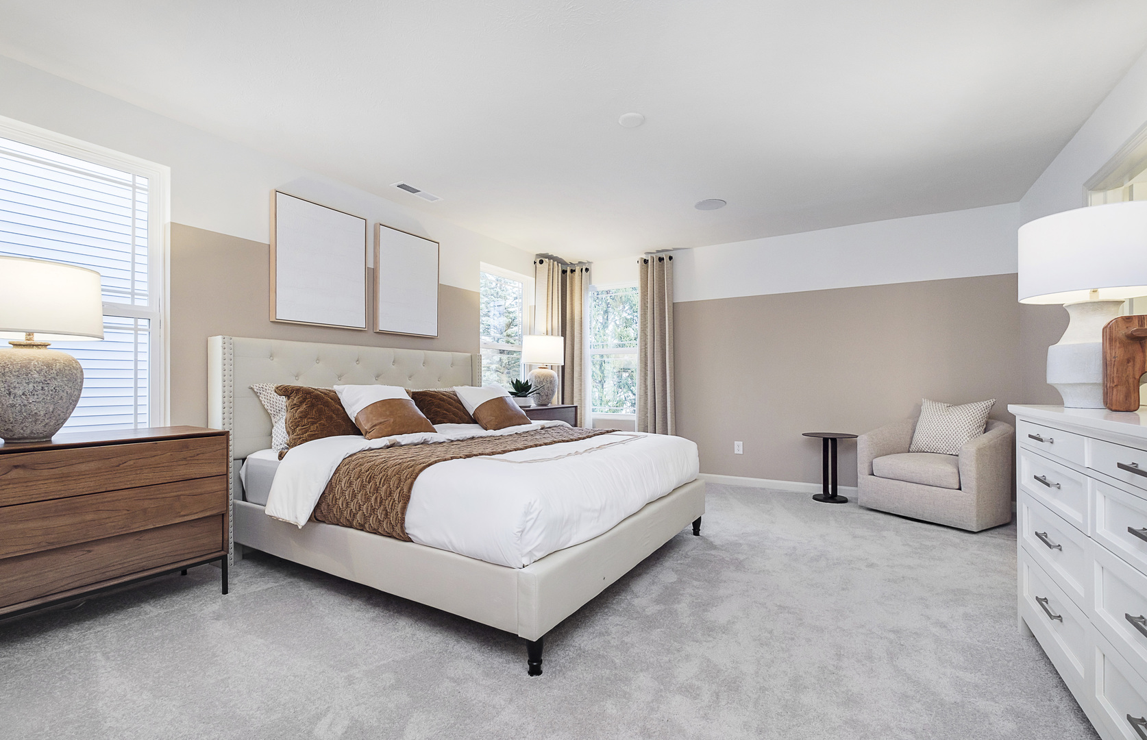 966 Houston Street Batavia, IL 60510 - Photo 17 of 20 a bedroom with a bed and a couch