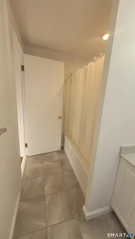 a view of a room with door