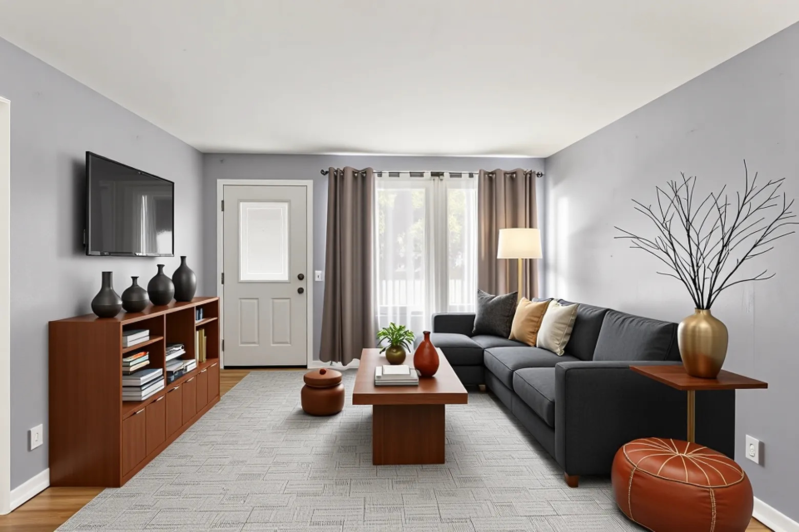 1420 South Western Avenue Champaign, IL 61821 - Photo 2 of 31 a living room with furniture and a flat screen tv