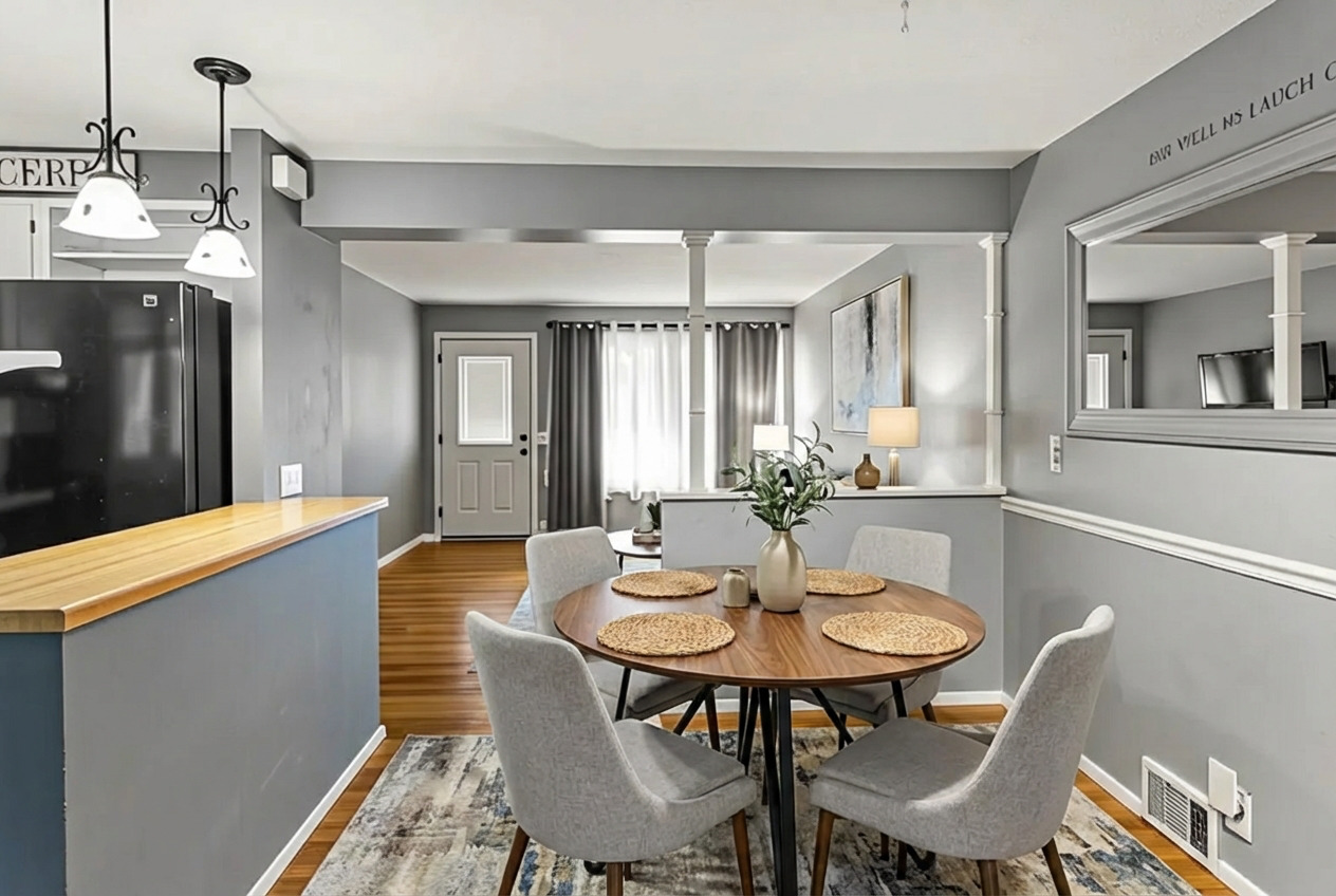 1420 South Western Avenue Champaign, IL 61821 - Photo 6 of 31 a view of a dining room with furniture and wooden floor