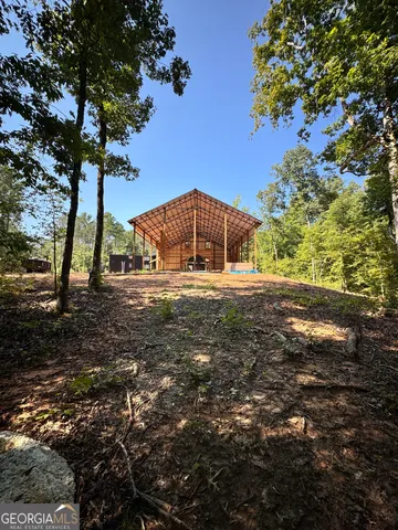 a view of backyard with tree