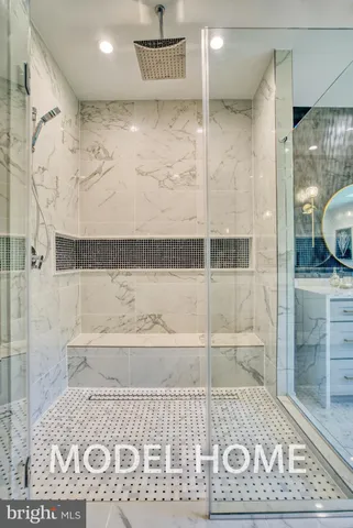 a view of a livingroom with wooden floor